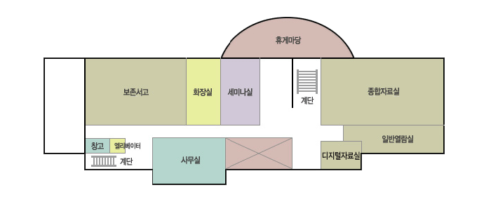 천안시  아우내도서관 2층