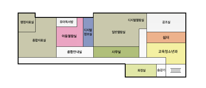 천안시  도솔도서관 2층